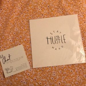 Stay Humble Hustle Hard Print Wall Art